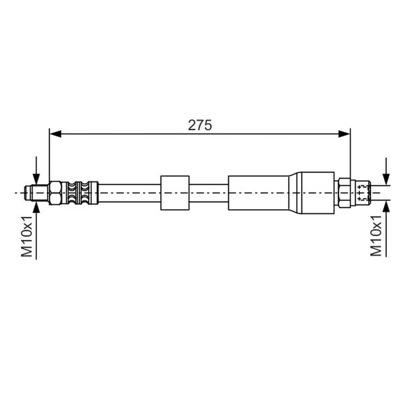 Bosch Brake Hydraulic Hose Line Rear 1 987 476 174