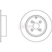 Fahren 2 x Solid Rear Brake Discs FBD6357