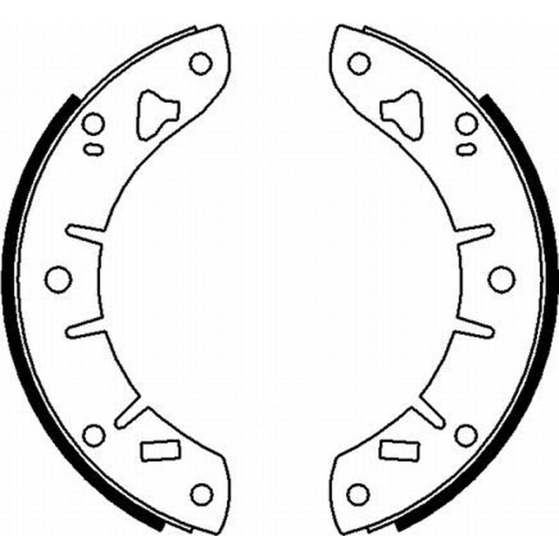 Mintex 4 x Brake Shoe Set Axle Kit MLR47