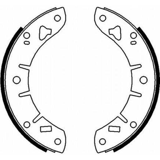 Mintex 4 x Brake Shoe Set Axle Kit MLR47