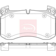 Apec Front Brake Pad Set PAD2362