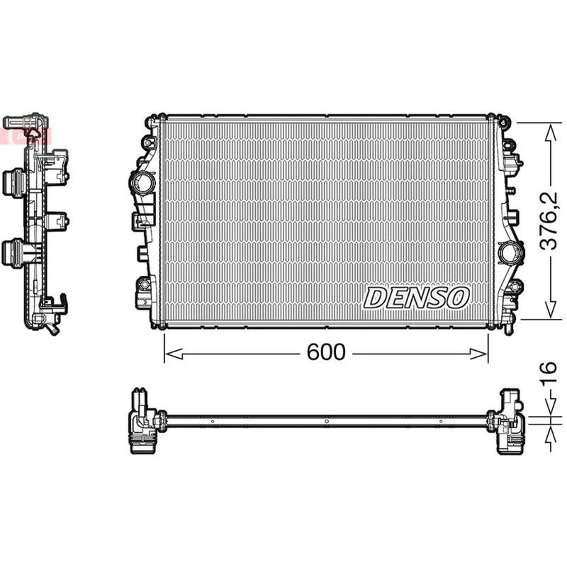 Denso Engine Radiator DRM01009