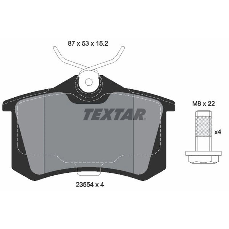 Textar Rear Brake Pad Set 2355401