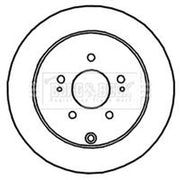 Borg & Beck 2 x Solid Rear Brake Discs BBD4763