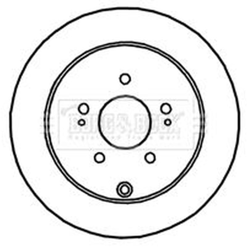 Borg & Beck 2 x Solid Rear Brake Discs BBD4763