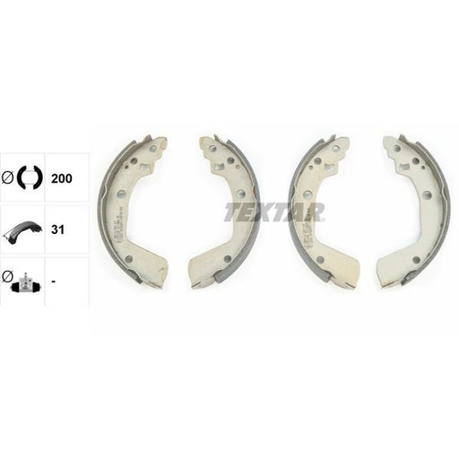 Textar Brake Shoe Set Axle Kit 91078600