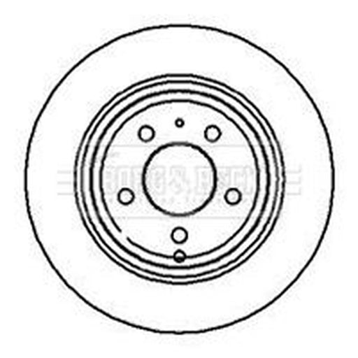 Borg & Beck 2 x Solid Rear Brake Discs BBD5062