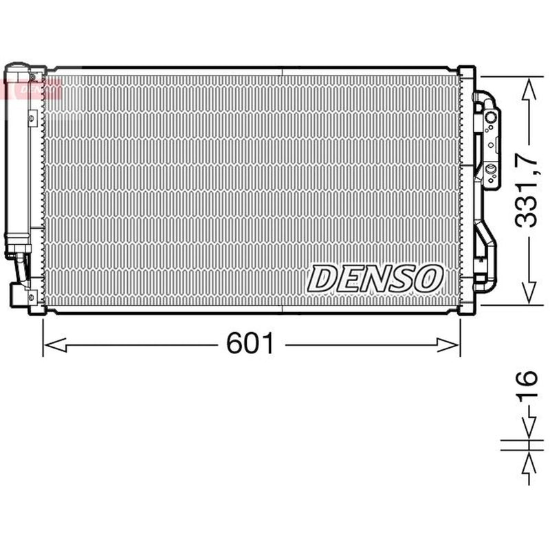 Denso Air Conditioning Condenser DCN05105