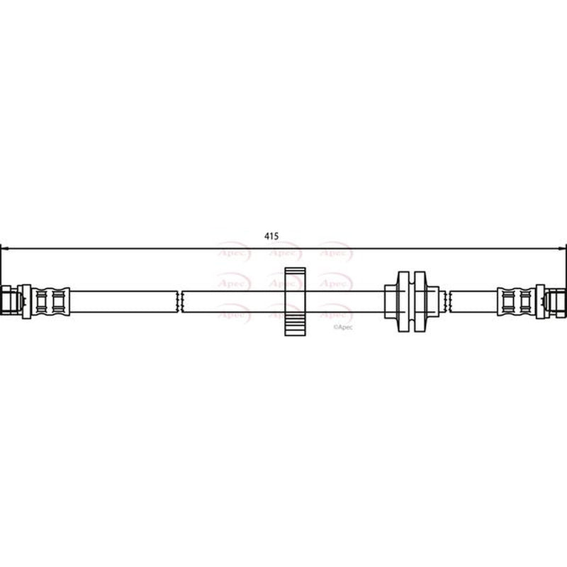 Apec Brake Hydraulic Hose Line Front HOS3468