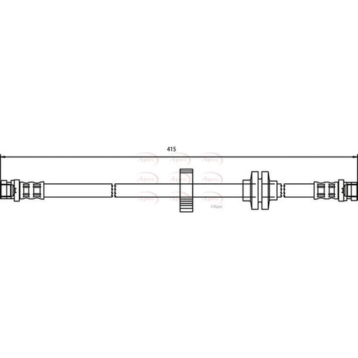 Apec Brake Hydraulic Hose Line Front HOS3468