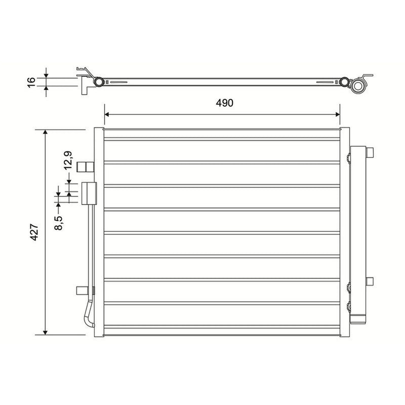 Valeo Air Conditioning Condenser 822678
