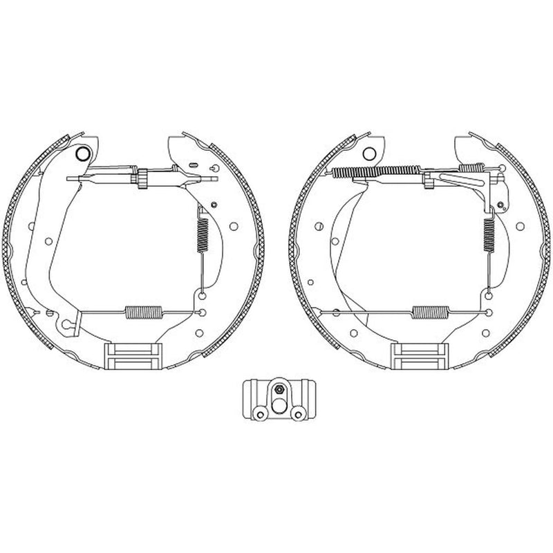 Mintex Brake Shoe Set Axle Kit MSP119