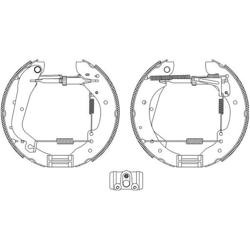 Mintex Brake Shoe Set Axle Kit MSP119