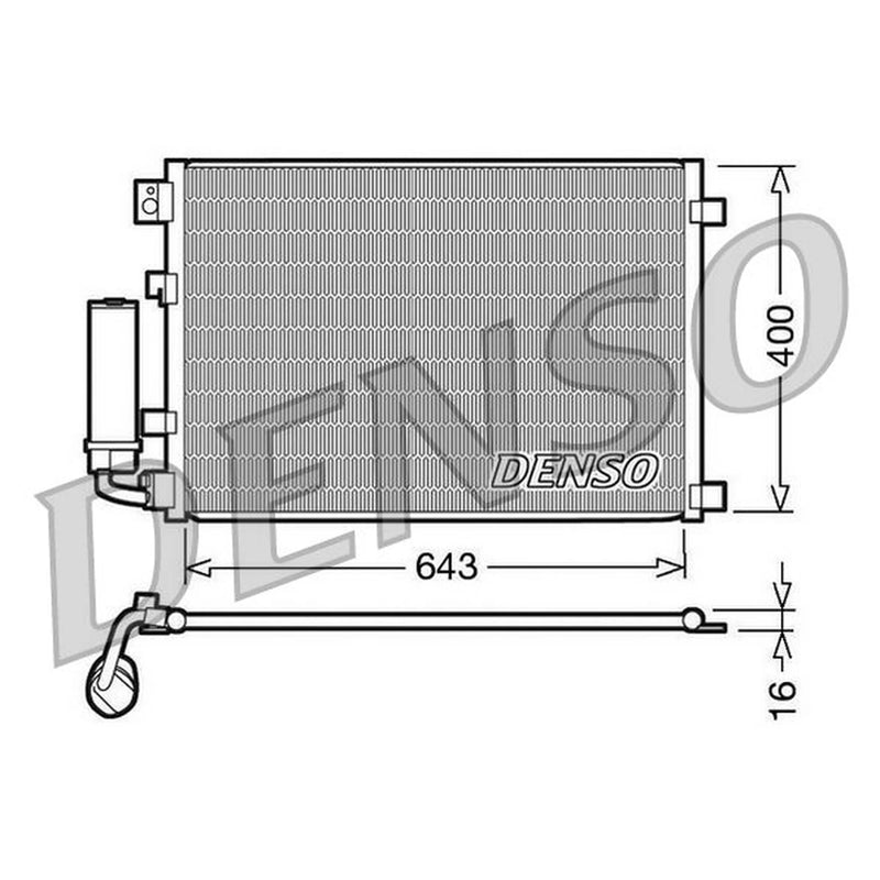 Denso Air Conditioning Condenser DCN46002