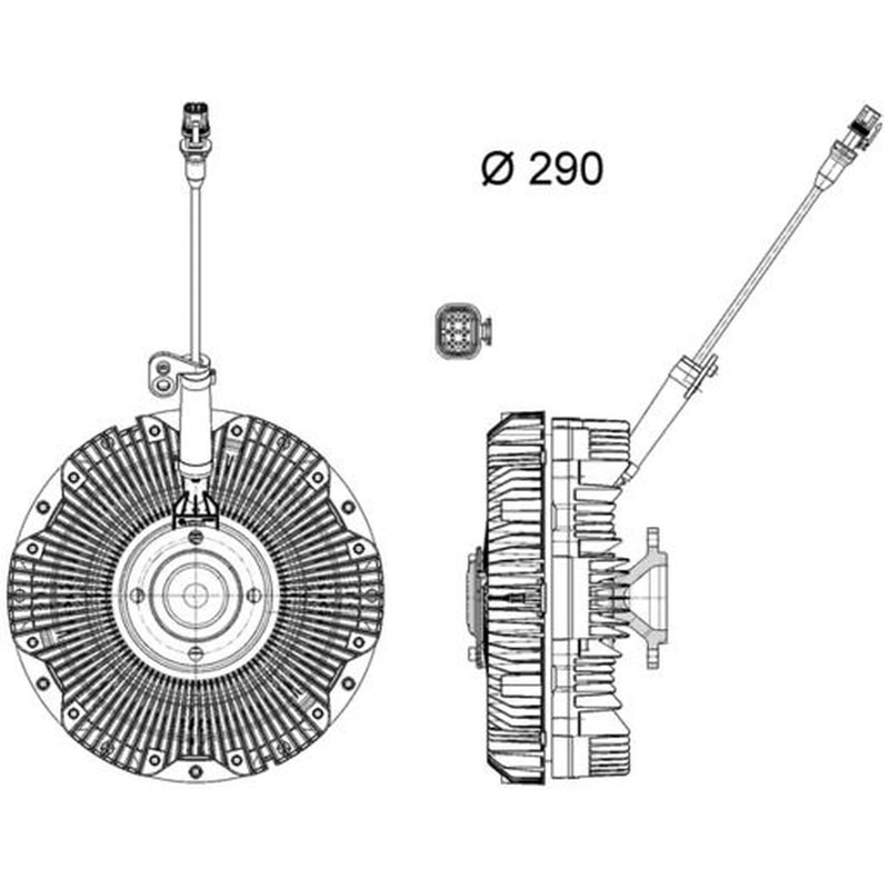 Mahle Radiator Fan Clutch CFC 197 000P