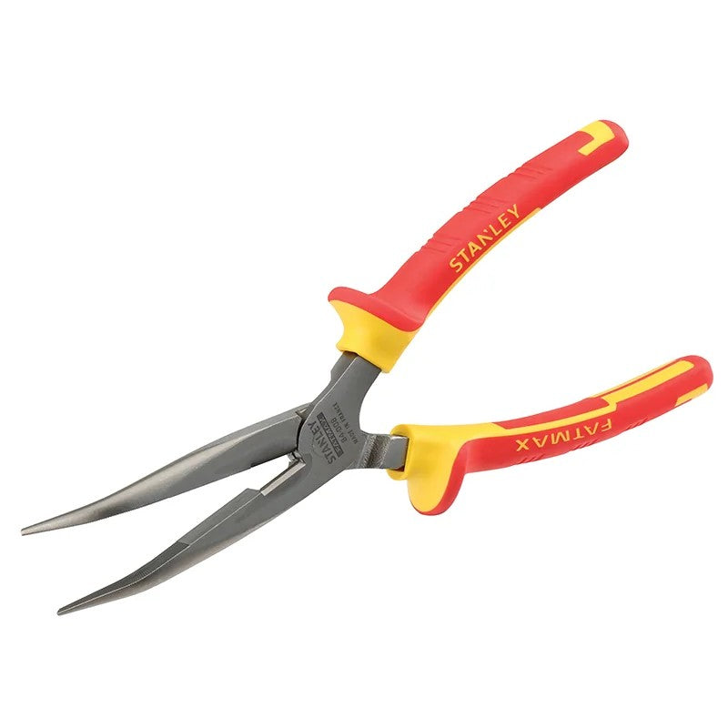 STANLEY® Hand Tools FatMax® Bent Long Nose Pliers VDE 200mm - 0-84-008