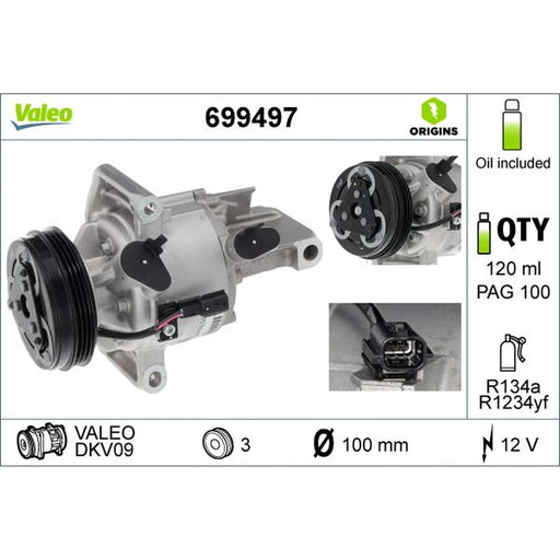 Valeo Air Conditioning Compressor 699497