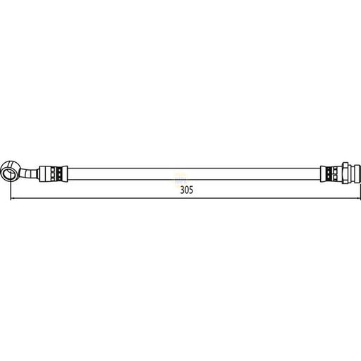 NAPA Brake Hydraulic Hose Line Rear Right NBH1403