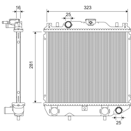 Valeo Engine Radiator 701424