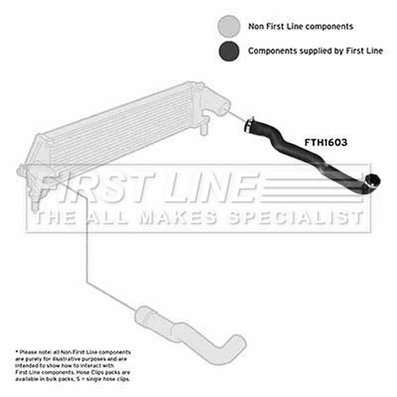 First Line Intercooler Turbo Charge Air Hose FTH1603