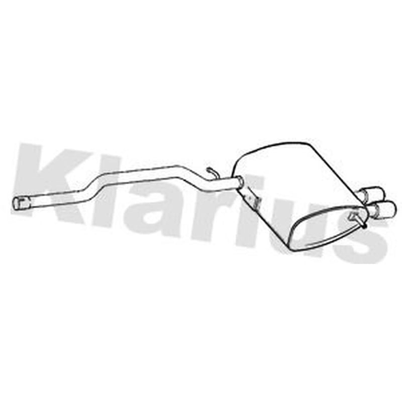 Klarius Box With Tail Pipe Rear BM595W 18308615430 BM595W