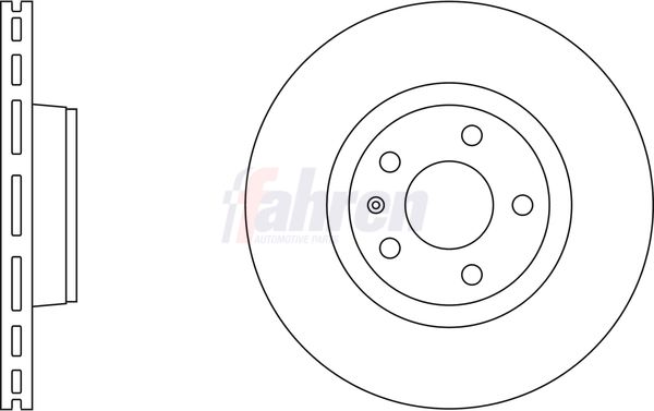 Fahren Brake Disc Set Vented