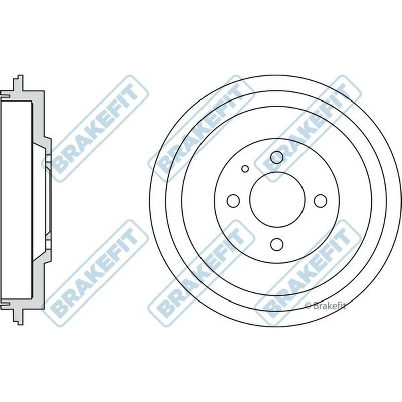 Apec Brake Drum Assembly Rear BDR9018
