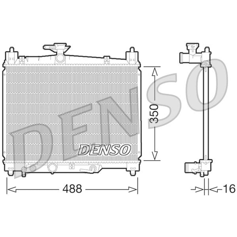 Denso Engine Radiator DRM50066