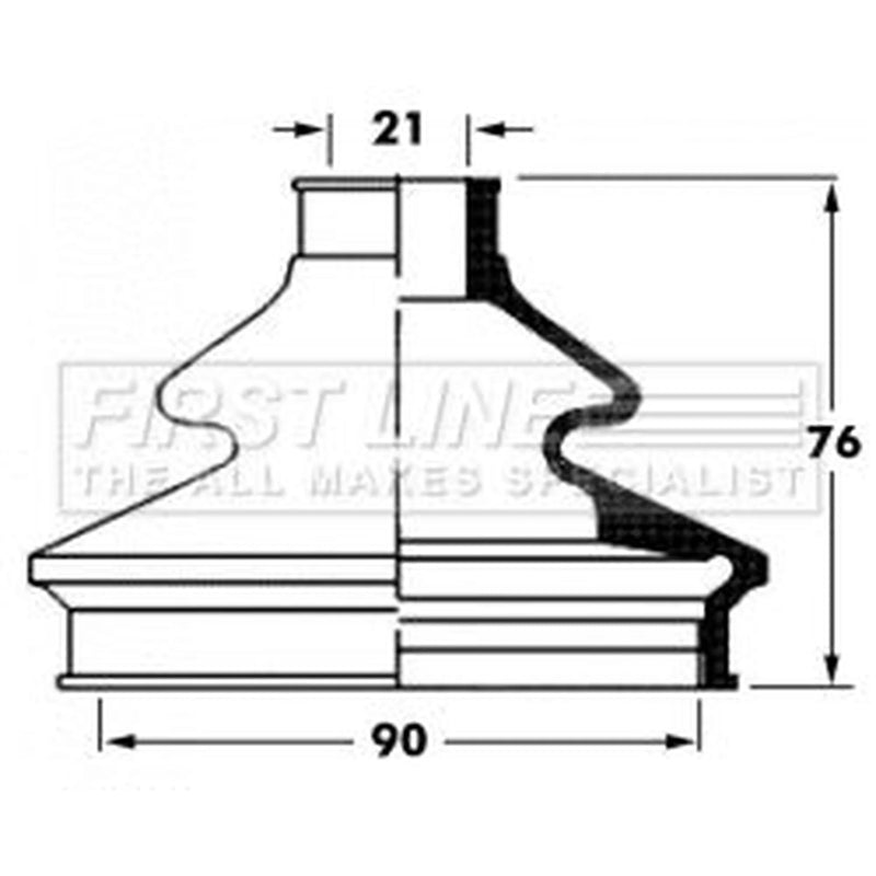 First Line Drive Shaft Bellow Kit Front Left FCB6062