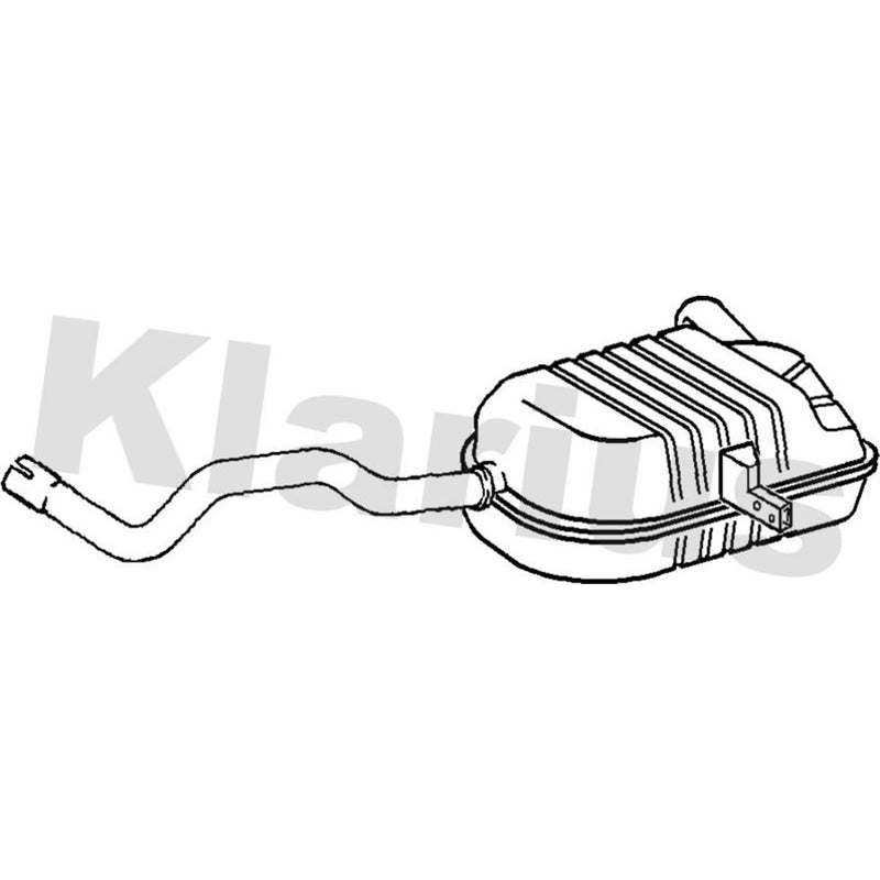 Klarius Box With Tail Pipe Rear RN837W