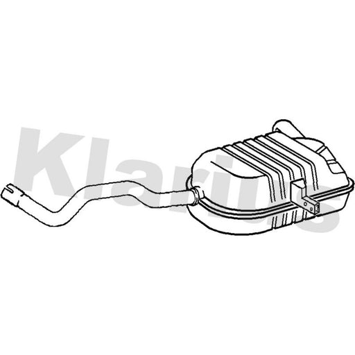 Klarius Box With Tail Pipe Rear RN837W
