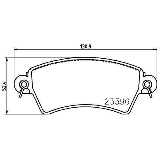 Mintex Front Brake Pad Set MDB2012