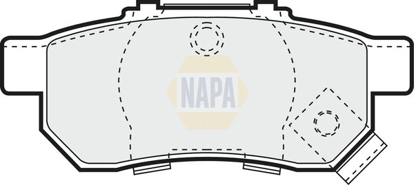 NAPA Rear Brake Solid Discs & Pads fits HONDA