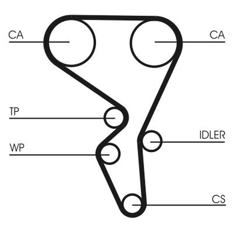 Continental CTAM Timing Belt Kit with Rollers CT1065K1