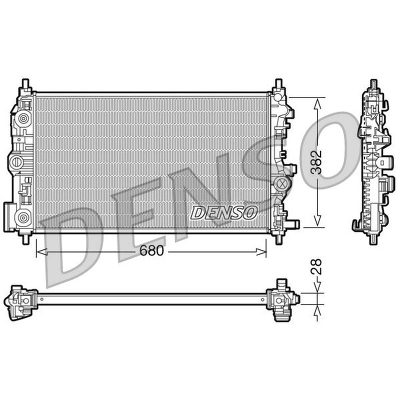 Denso Engine Radiator DRM20009