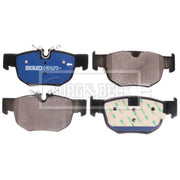 Borg & Beck 4 x Rear Brake Pad Set BBP2971