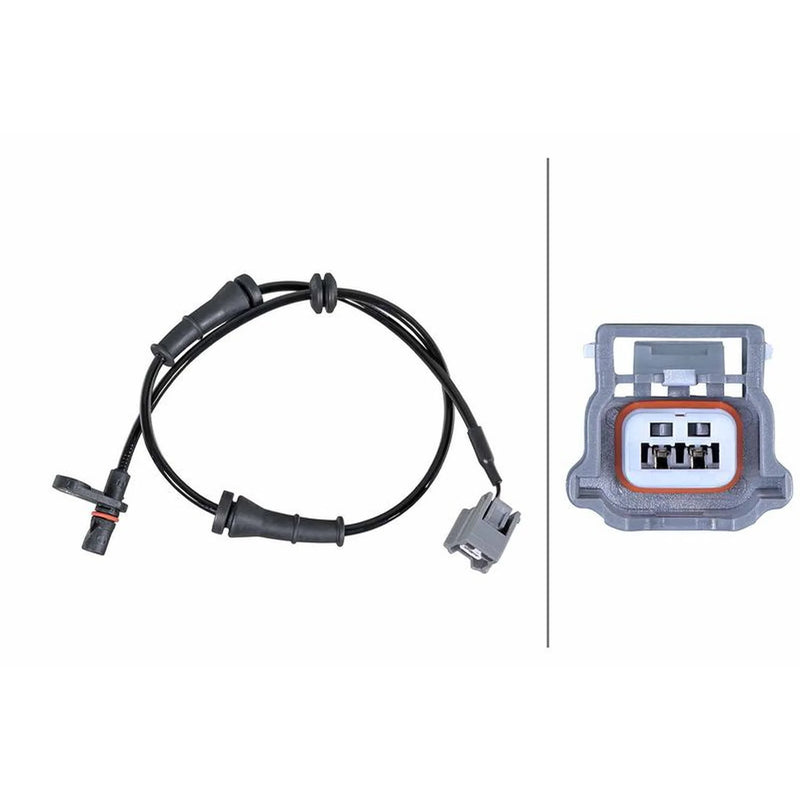 Hella ABS Wheel Speed Sensor Rear 6PU 358 252-281