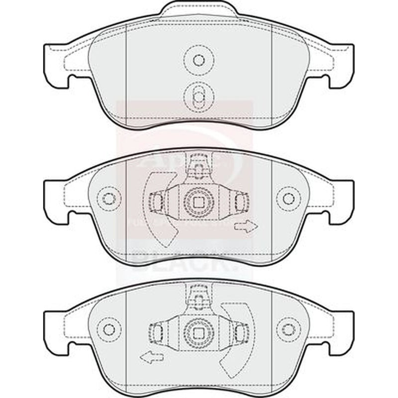 Apec Front Brake Pad Set PAD1669B
