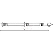 Apec Brake Hydraulic Hose Line Front Right HOS4082