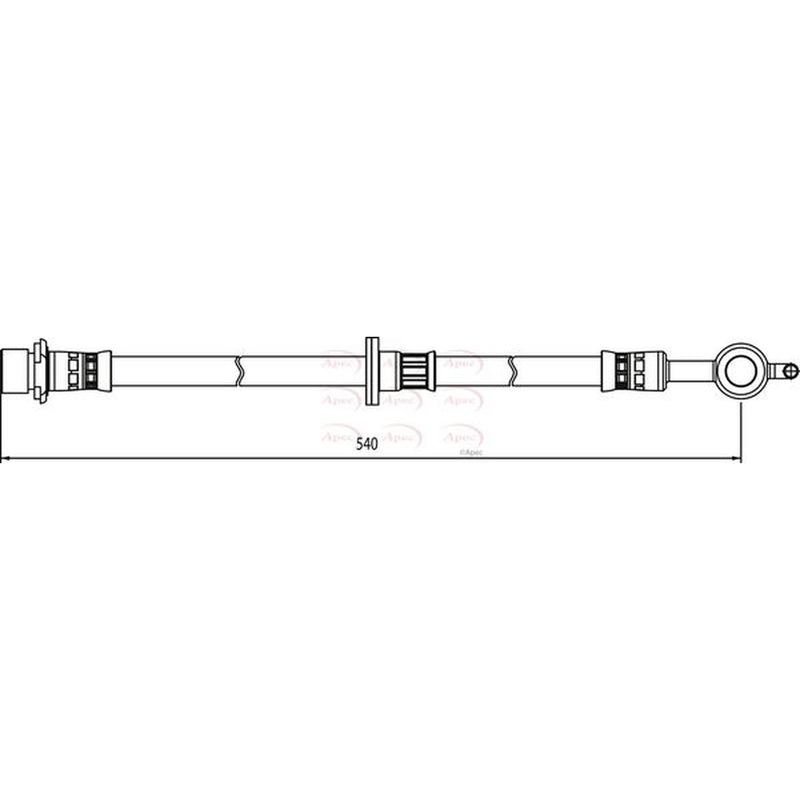 Apec Brake Hydraulic Hose Line Front Right HOS4082