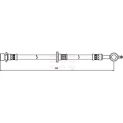 Apec Brake Hydraulic Hose Line Front Right HOS4082