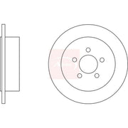 Apec 2 x Solid Rear Brake Discs DSK2641