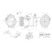 Hella Air Conditioning Compressor 8FK 366 200-871