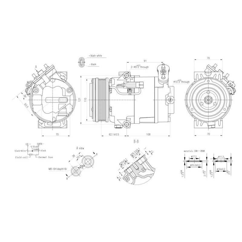 Hella Air Conditioning Compressor 8FK 366 200-871