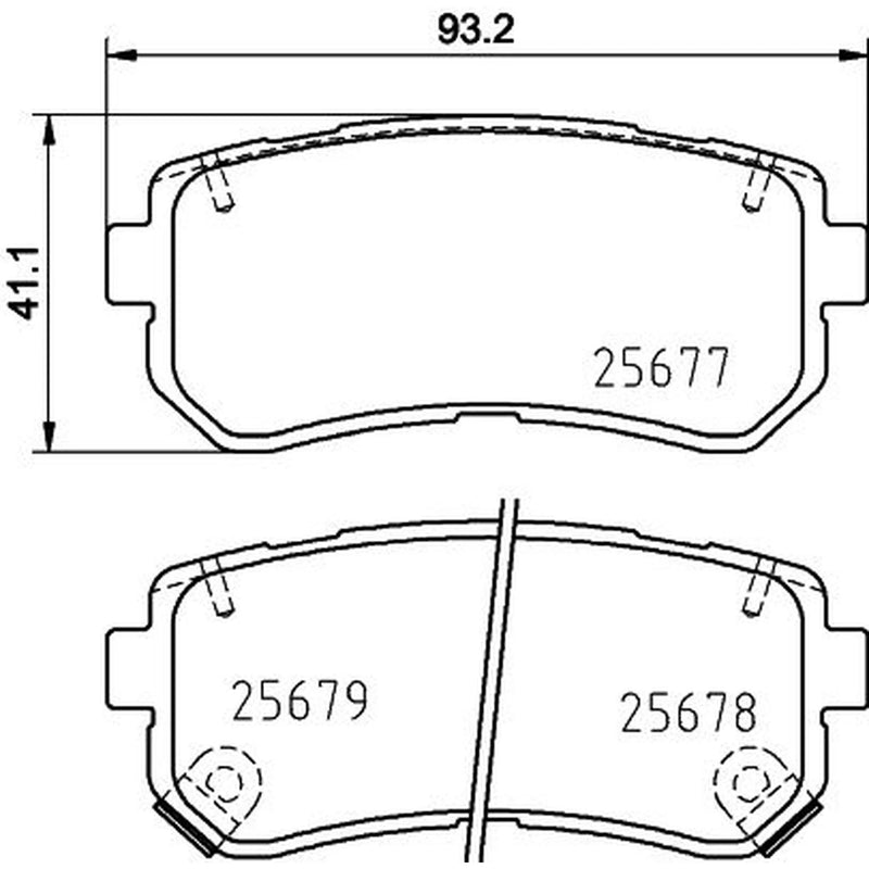 Mintex Rear Brake Pad Set MDB3380
