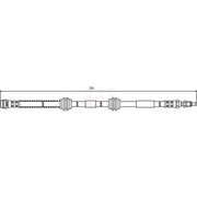 Apec Brake Hydraulic Hose Line Front HOS3742