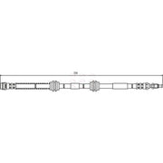 Apec Brake Hydraulic Hose Line Front HOS3742