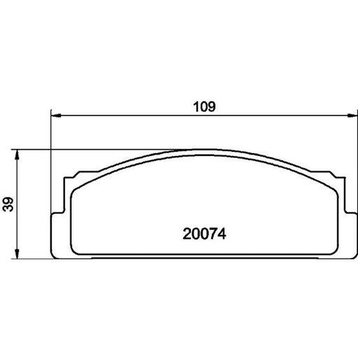 Mintex Rear Brake Pad Set MDB1008