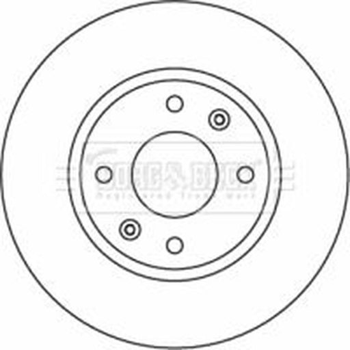 Borg & Beck 2 x Front Brake Discs BBD4592