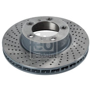 Febi 2 x Front Perforated/Vented Brake Discs 108214